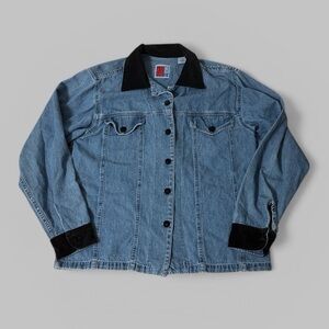 Sun Belt Denim Light-Wash Denim Button-Down Jacket